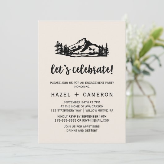 wilde natuur | Buffalo Pset Let's Celebrate Kaart (Staand voorkant)