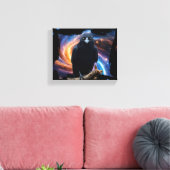 Wilde Natuur Crow-Raven Canvas Muurkunst (Insitu (Woonkamer))