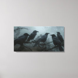 Wilde Natuur Crow-Raven Canvas Muurkunst