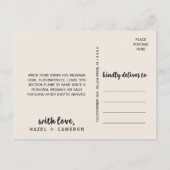 wilde natuur Hartelijk dank Briefkaart (Achterkant)