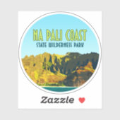 Wilde natuurpark Hawaii  Sticker (Vel)