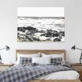Wilde Oceaansurf Canvas Afdruk (Insitu (Slaapkamer))