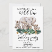 Wilde Oerwoud Waterverf Elephant Zebra Kaart (Voorkant)