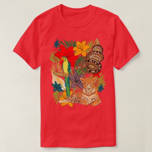 Wilde Oerwouden van Amazonië T-shirt (Design voorkant)