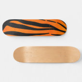 Wilde Oranje zwarte tijgerstripes — Dierafdrukken Skateboard (Horizontaal)