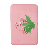 Wilde orchideeën - Koraalroze orchideeën en olievl Badmat (Voorkant Verticaal)