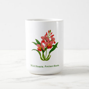 wilde orchideeënbloem koffiemok