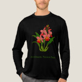 wilde orchideeënbloem Tri-Blend shirt (Voorkant volledig)