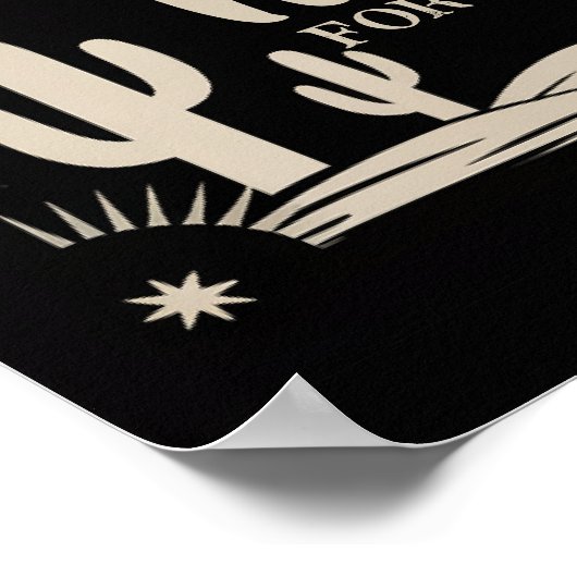 Wilde Oude Wild West Rustic Country Fun Verjaardag Poster (Hoek)