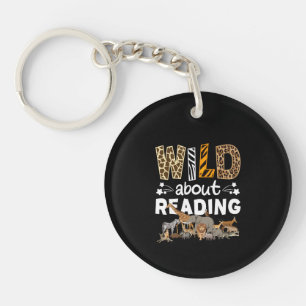 Wilde over het lezen van boeken en boekenworm bibl sleutelhanger