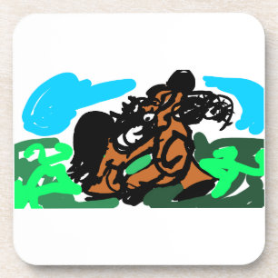 Wilde paard bier onderzetter
