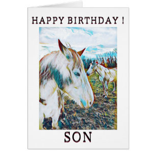 Wilde paard Birthday Kaart