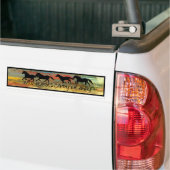 Wilde paard bumpersticker (Op Truck)