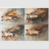 Wilde Paard Collage 1 Decoupage papier (Voorkant)