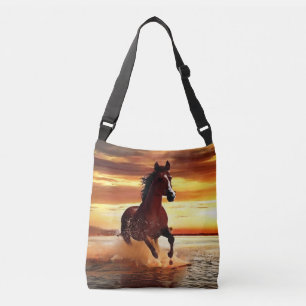 Wilde Paard galoppeert door Surf Crossbody Tas