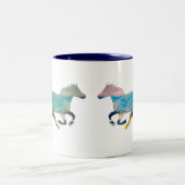 Wilde paard tweekleurige koffiemok (Center)