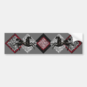 Wilde paarden #14 Silver Moon Bumpersticker