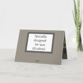 Wilde paarden 50e verjaardag kaart (Achterkant)