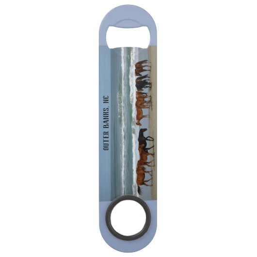 Wilde paarden Buitenter Banks NC Speed Flessenopener (Achterkant)