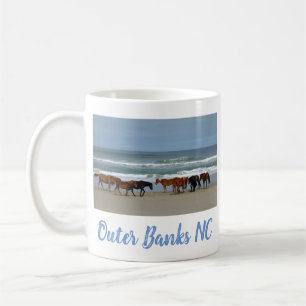 Wilde paarden Buitenter Banks OBX Corolla NC Koffiemok