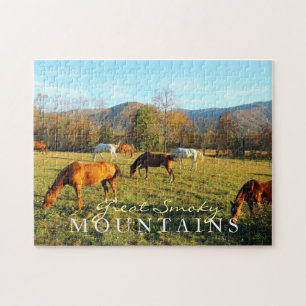 Wilde paarden - Cades Cove - speelgoed puzzel