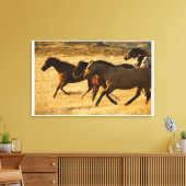 Wilde paarden canvas afdruk (Insitu (Woonkamer))