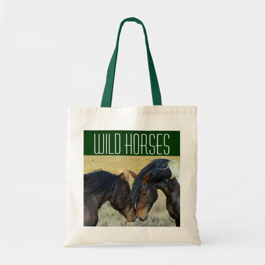 Wilde paarden Canvas tas (Voorkant)