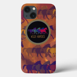 Wilde paarden iPhone 13 hoesje