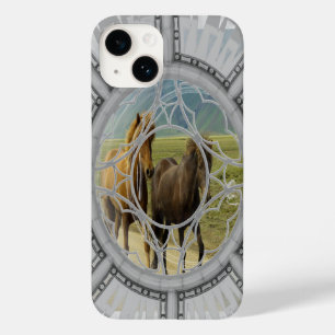 Wilde paarden Case-Mate iPhone 14 hoesje