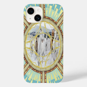Wilde paarden Case-Mate iPhone 14 hoesje