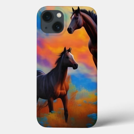 Wilde paarden Case-Mate iPhone case (Achterkant)