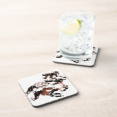 Wilde paarden Cork Onderzetter (Rechterzijde)