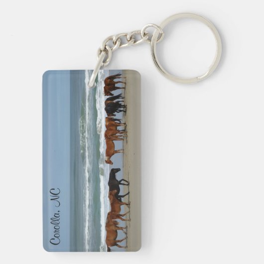 Wilde paarden Corolla NC Sleutelhanger (achterkant)