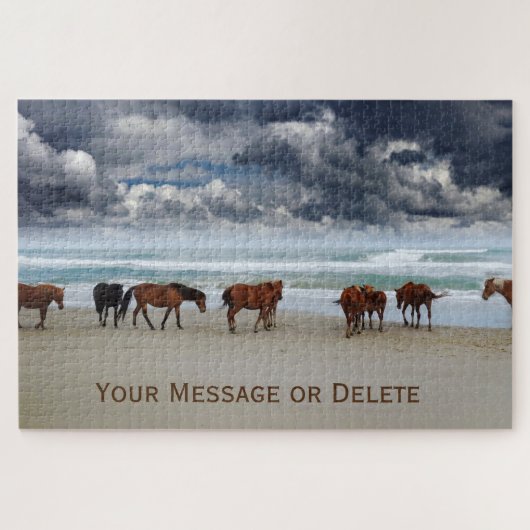 Wilde paarden Corolla Outer Banks NC Legpuzzel (Horizontaal)