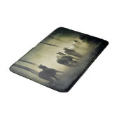 Wilde paarden die lopen badmat (Gekanteld)