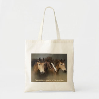 Wilde paarden Drie Canvas tas