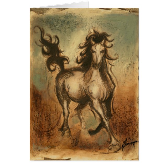 Wilde paarden en warme kleuren (Voorkant)