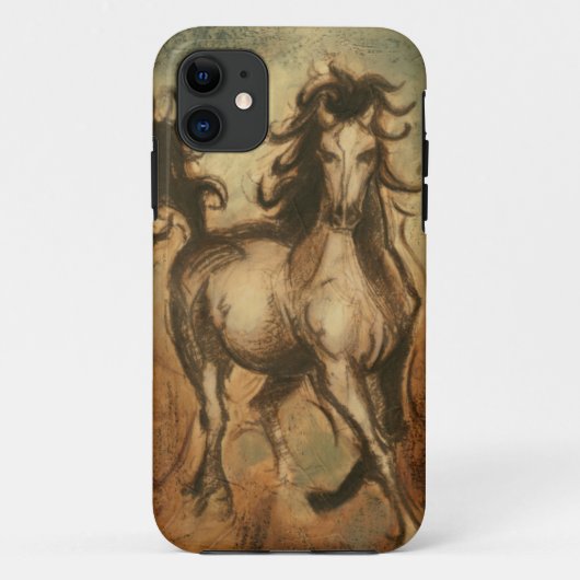 Wilde paarden en warme kleuren Case-Mate iPhone case (Achterkant)