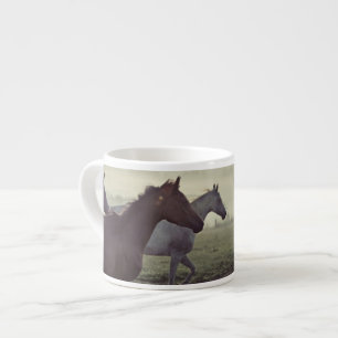 Wilde paarden espresso kop