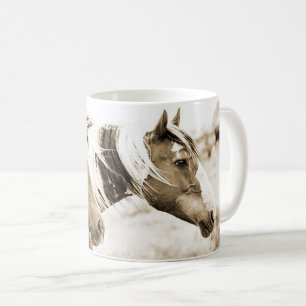 Wilde paarden Foto van Picasso Spirit Dancer Coffe Koffiemok