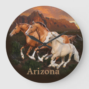 Wilde paarden grote klok