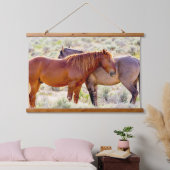 Wilde paarden hangend wandkleed (Slaapkamer)