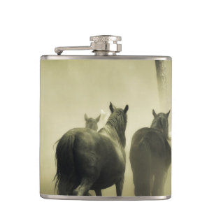 Wilde paarden heupfles