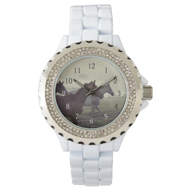 Wilde paarden horloge (Voorkant)