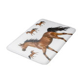 wilde paarden in bad badmat (Gekanteld)