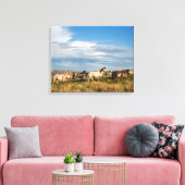 Wilde paarden in het Nationaal Park Theodore Roose Canvas Afdruk (Insitu (Woonkamer))
