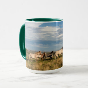 Wilde paarden in Theodore Roosevelt National Park Mok