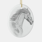 Wilde paarden keramisch ornament (Rechts)