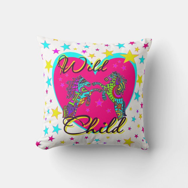 Wilde paarden kussen (Voorkant)