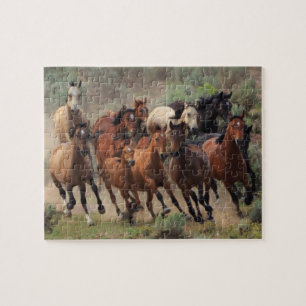 Wilde paarden legpuzzel